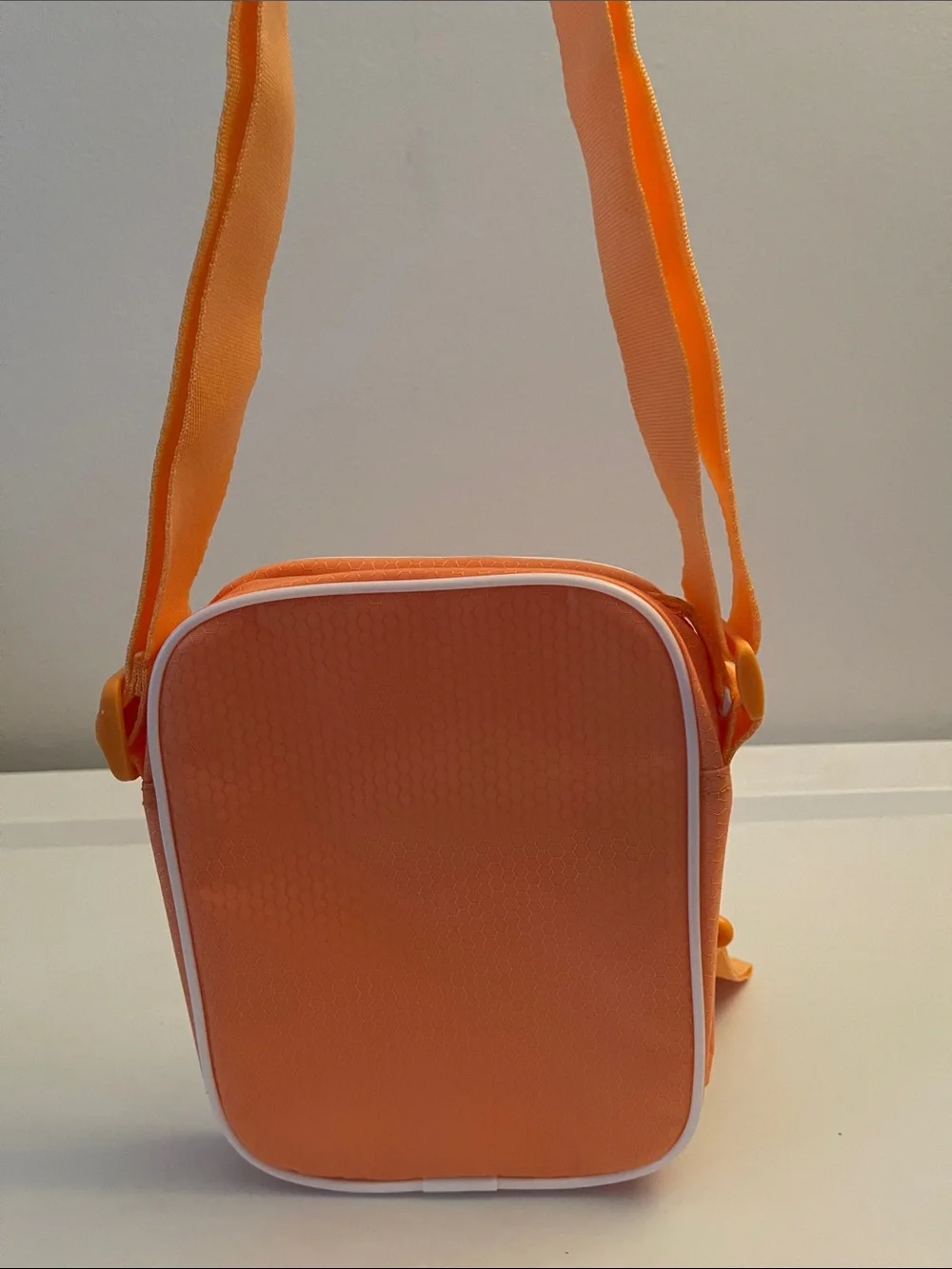 Reebok Orange Mini Crossbody Bag with White Logo
